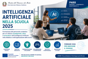 Intelligenza Artificiale nella scuola 2025 – formazione del personale scolastico per la transizione digitale e l'innovazione didattica.