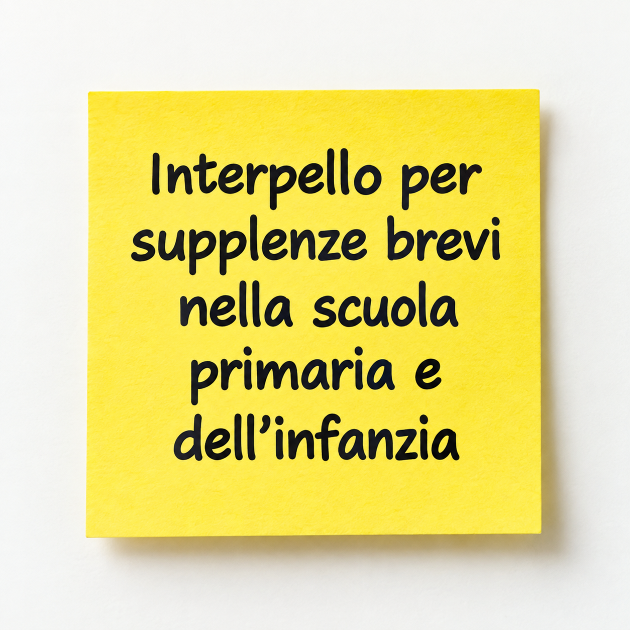 Interpello per supplenze brevi nella scuola primaria e dell’infanzia – A.S. 2026/2027