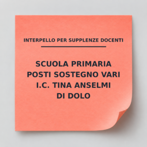interpello sostegno primaria
